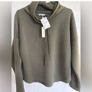 NWT Max Studio Green Cowl Neck Sweater